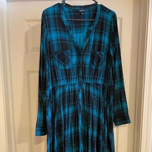 Torrid shirt dress with pockets size 1 EUC